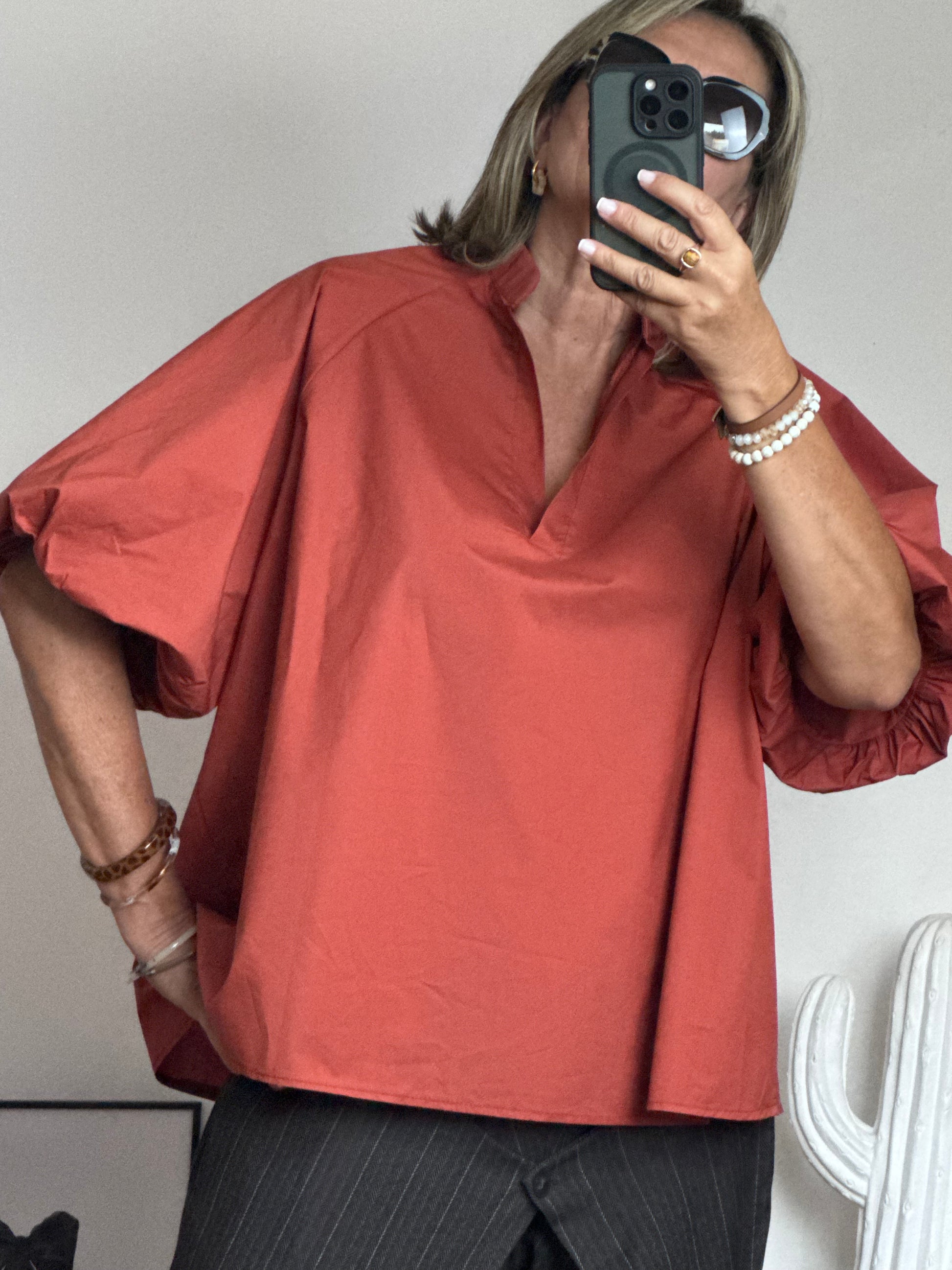 Blouse Yuna terracotta TU 42/50