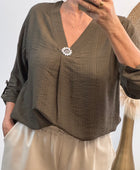 Blouse Léa marron
