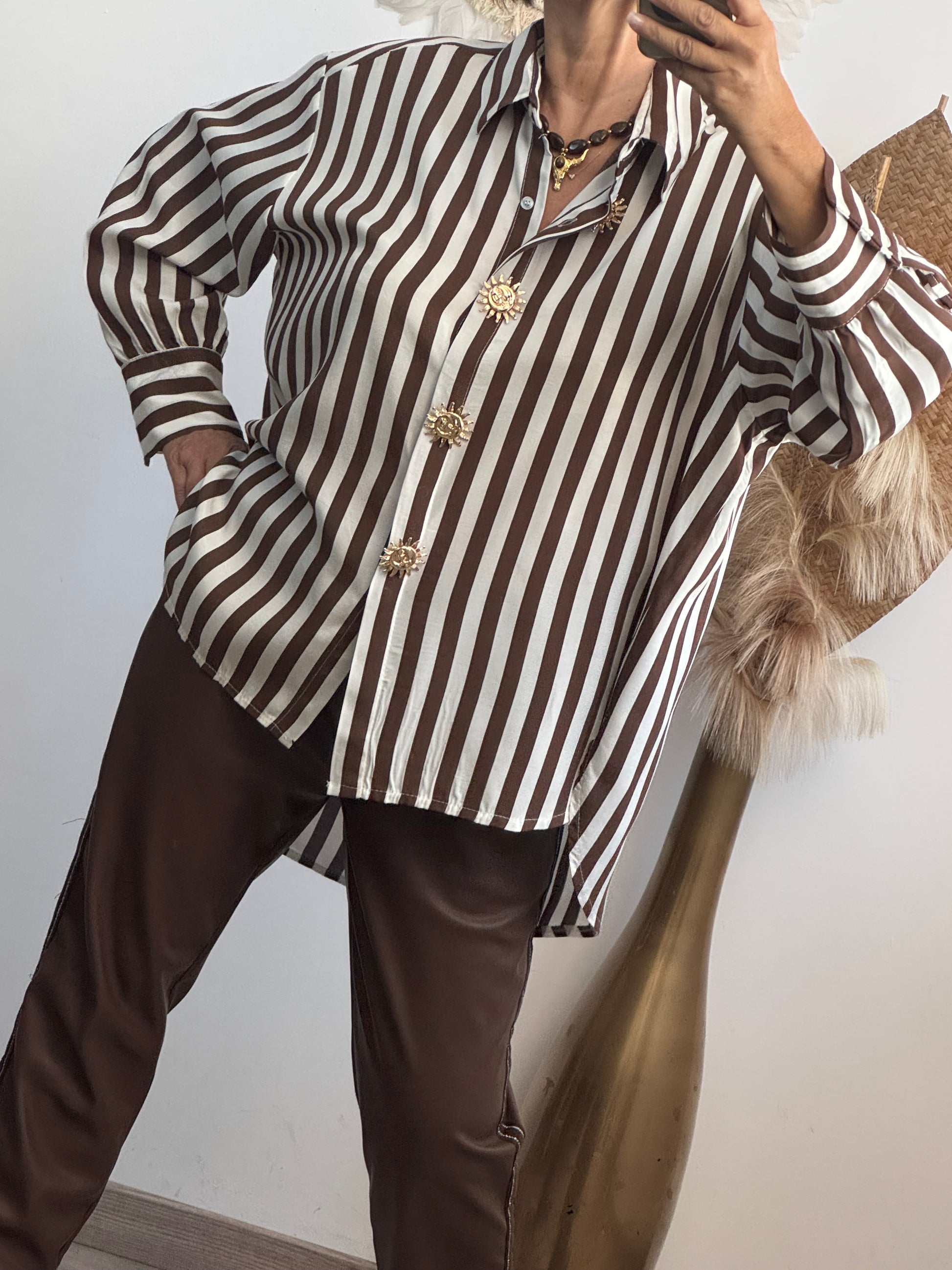 Chemise Valentine marron