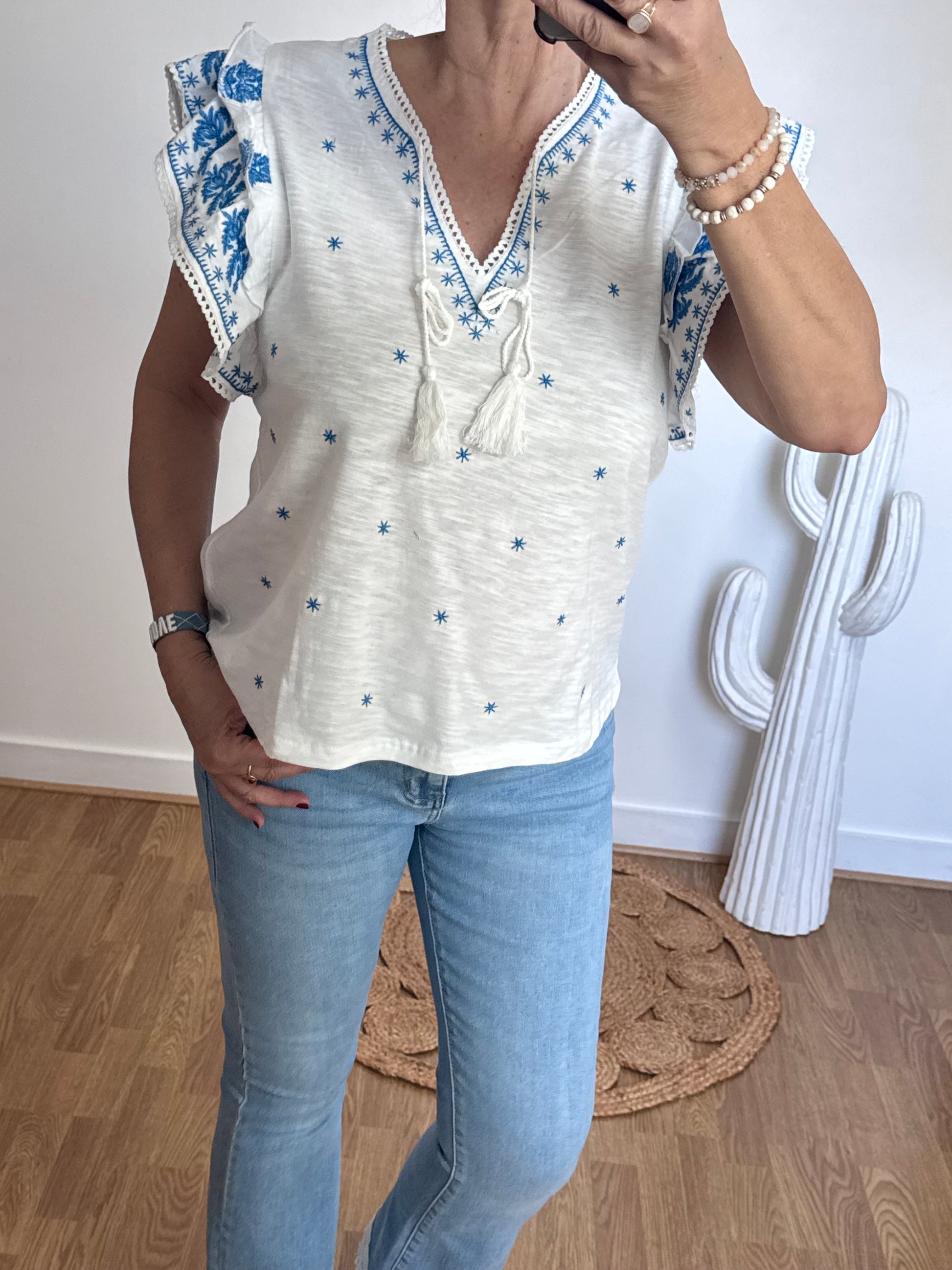 Teeshirt Josephine bleu