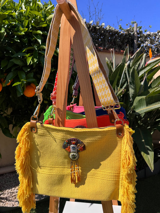 Sac bohème jaune