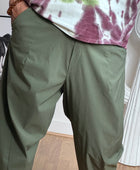 Pantalon style japonais kaki