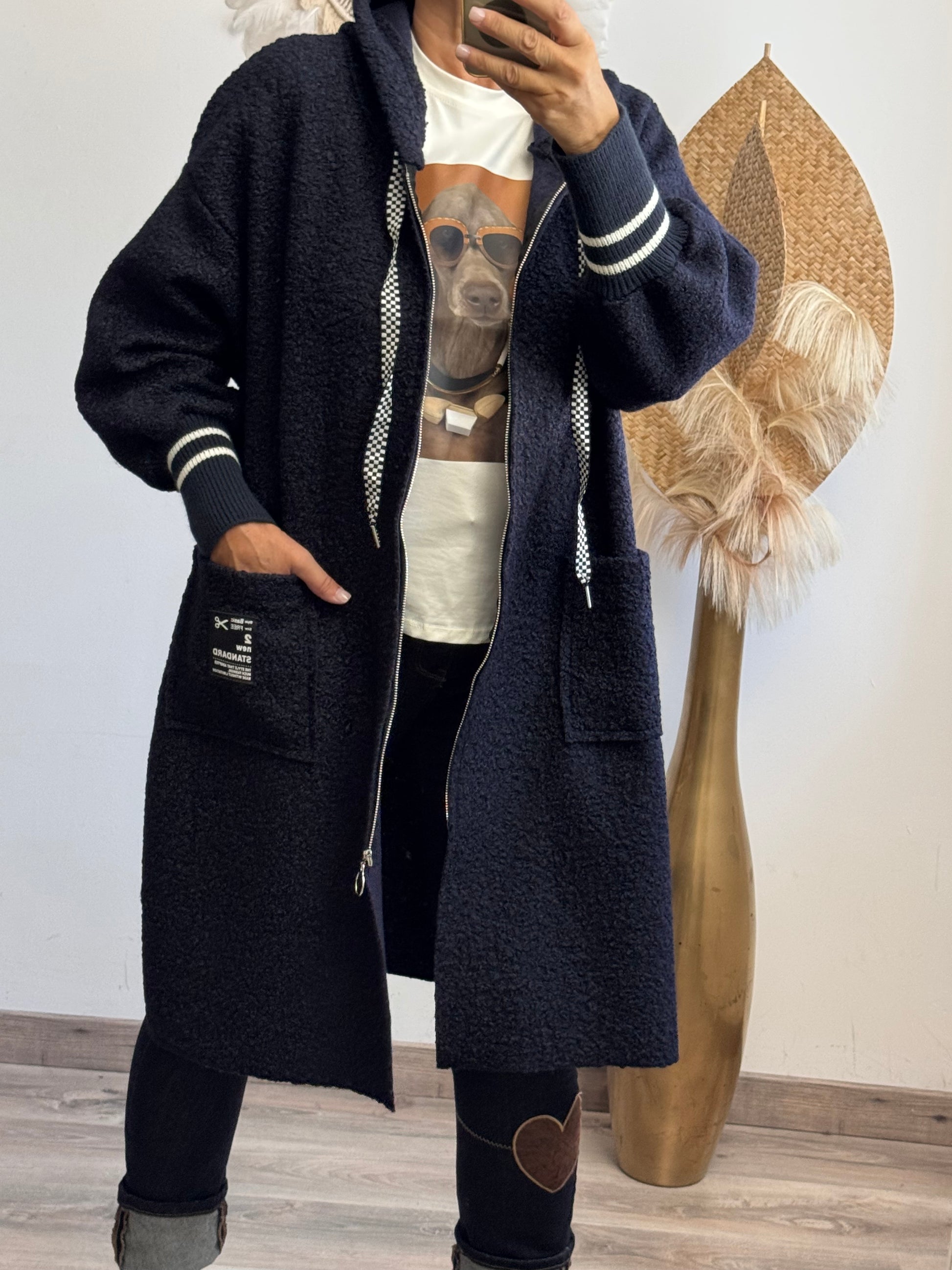 Manteau Octave marine