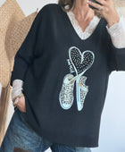 Pull kiss live noir Jolie forme