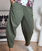 Pantalon style japonais kaki