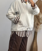 Sweat-shirt blanc Mael