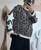 Sweat-shirt Léo Wild Star taupe