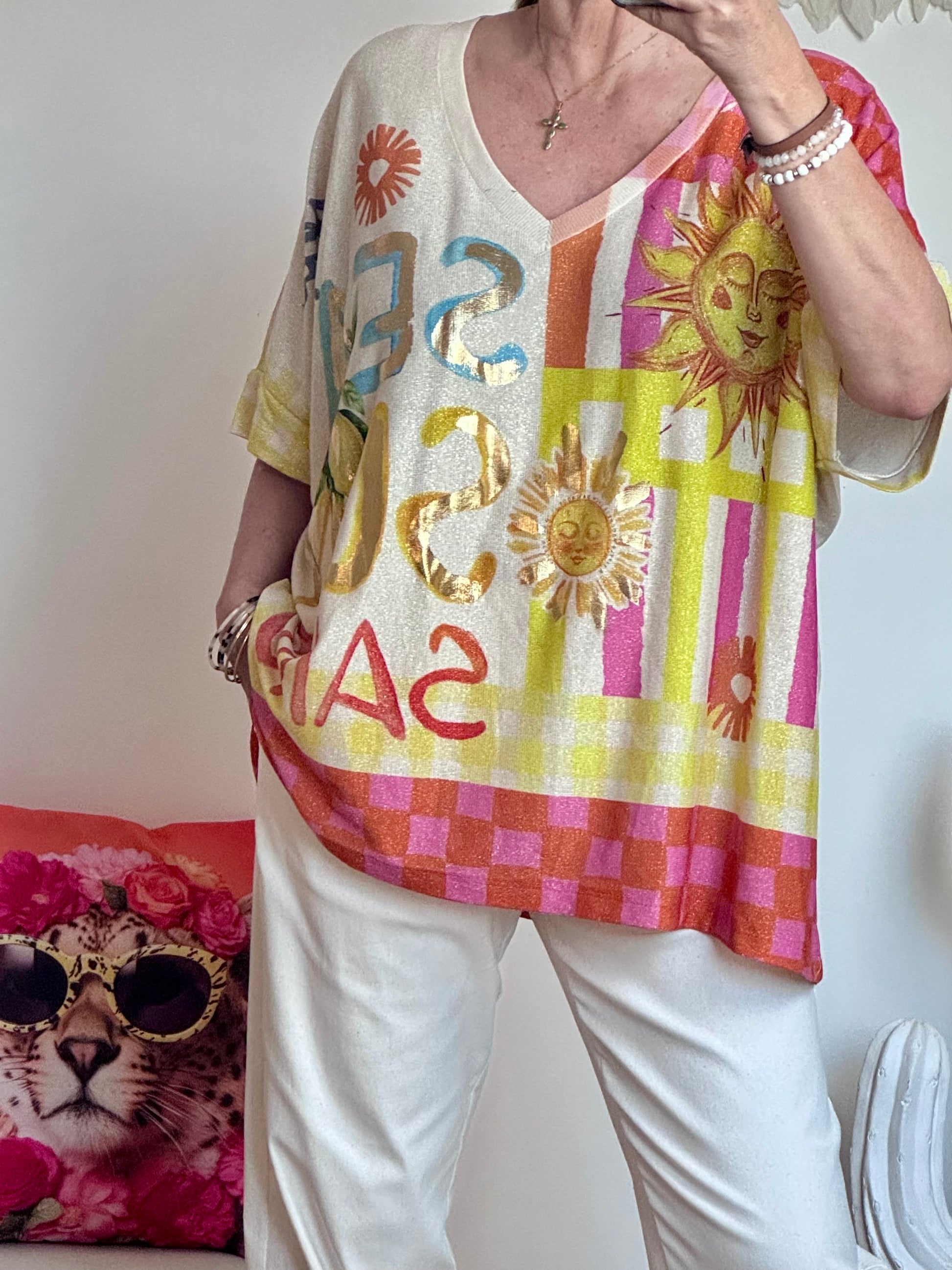 Haut oversize Sea Sun