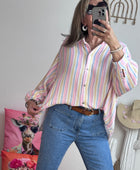 Chemise Ambre rayée pastel