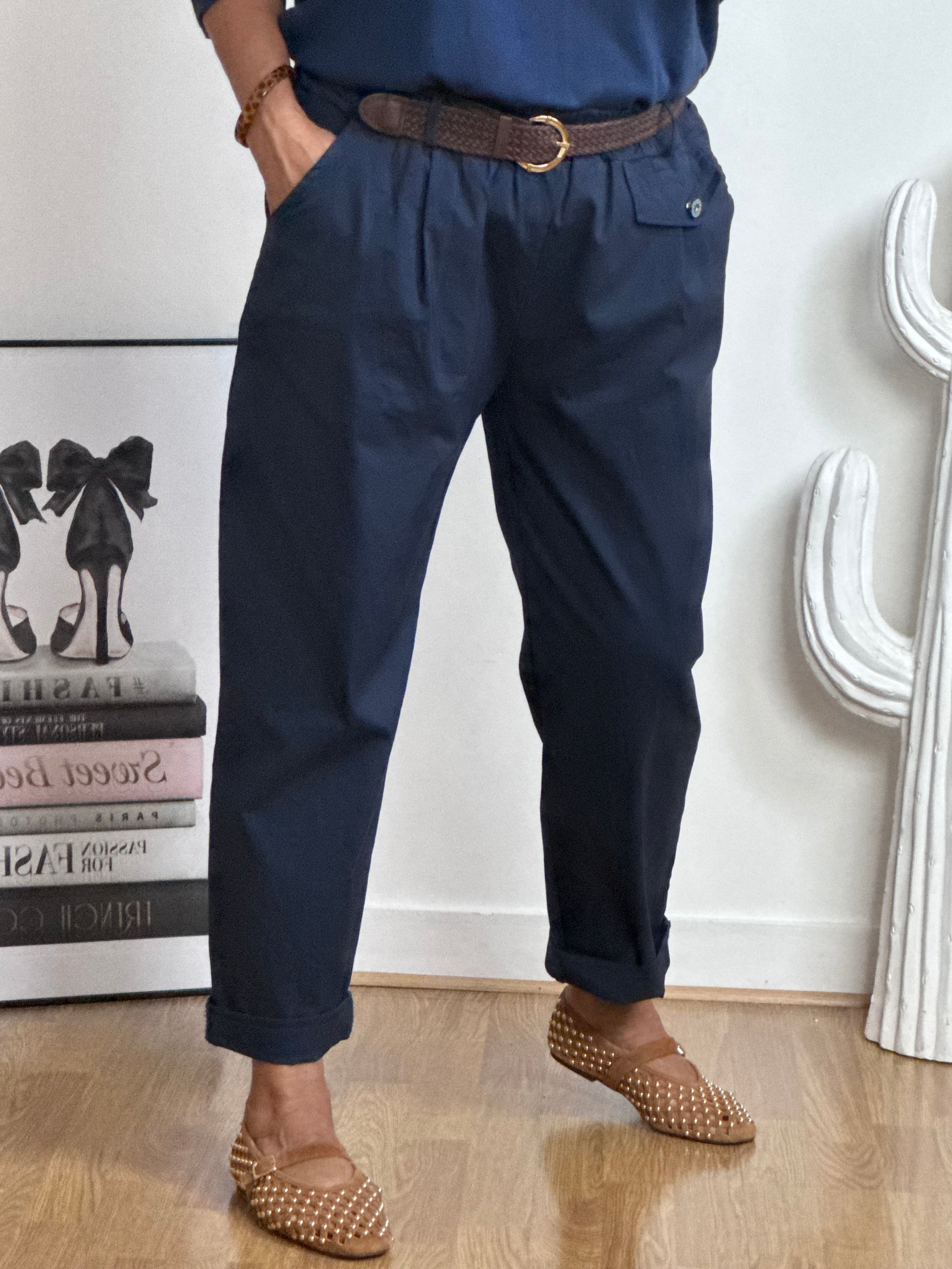 Pantalon confort Arthur marine TU 38/48