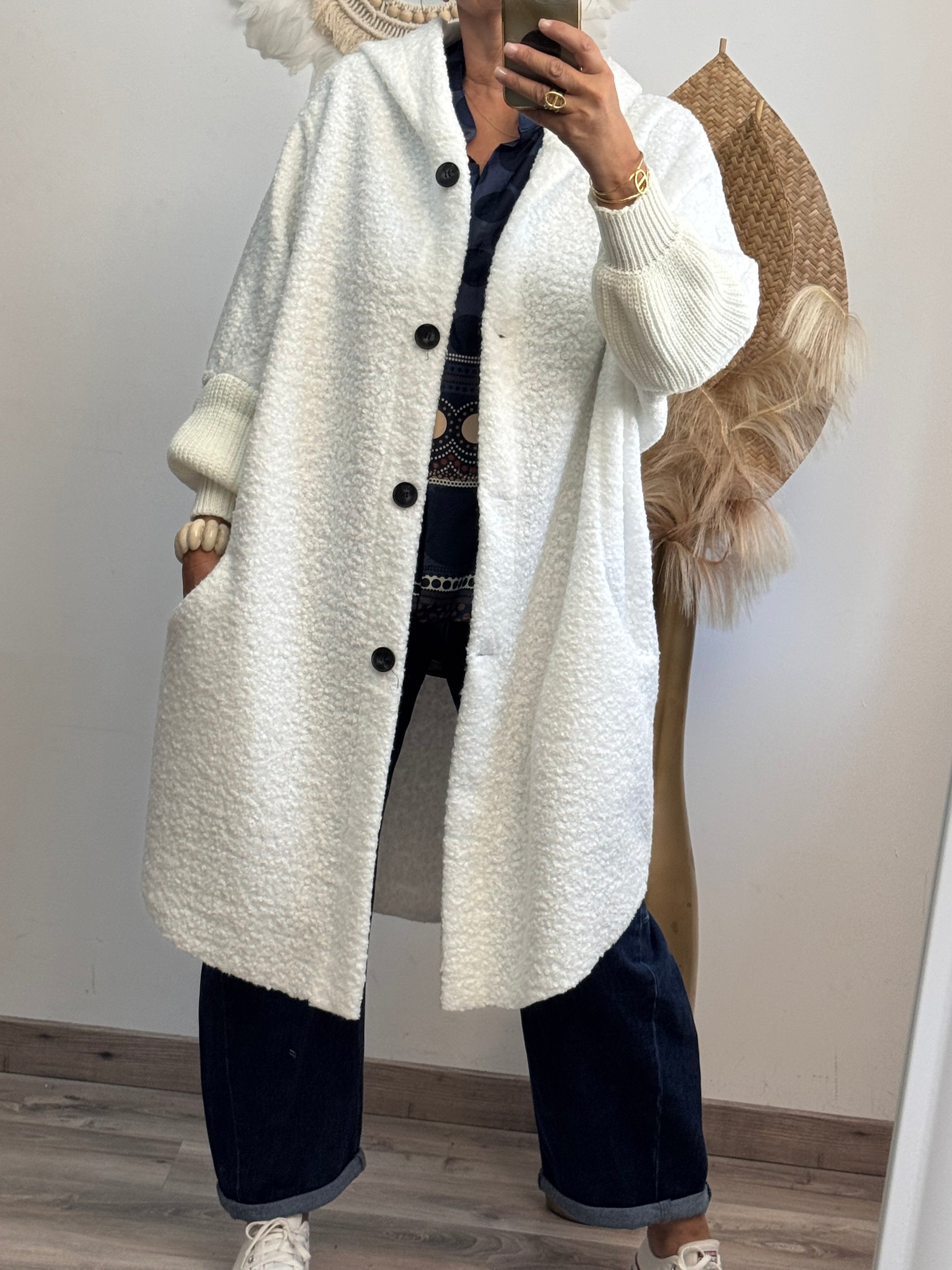Manteau Marceau blanc
