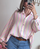 Chemise Ambre rayée pastel