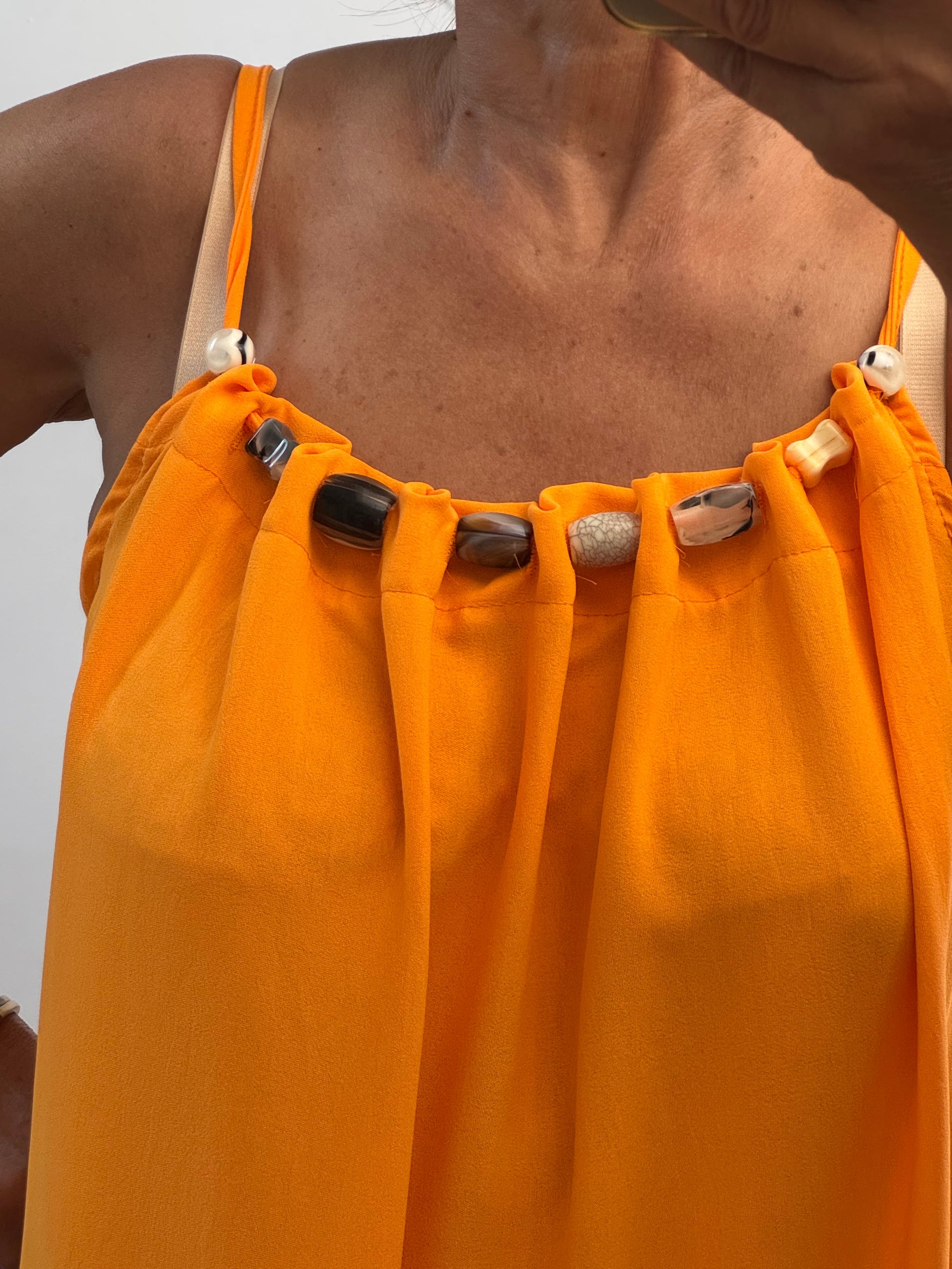 Robe longue Agathe orange