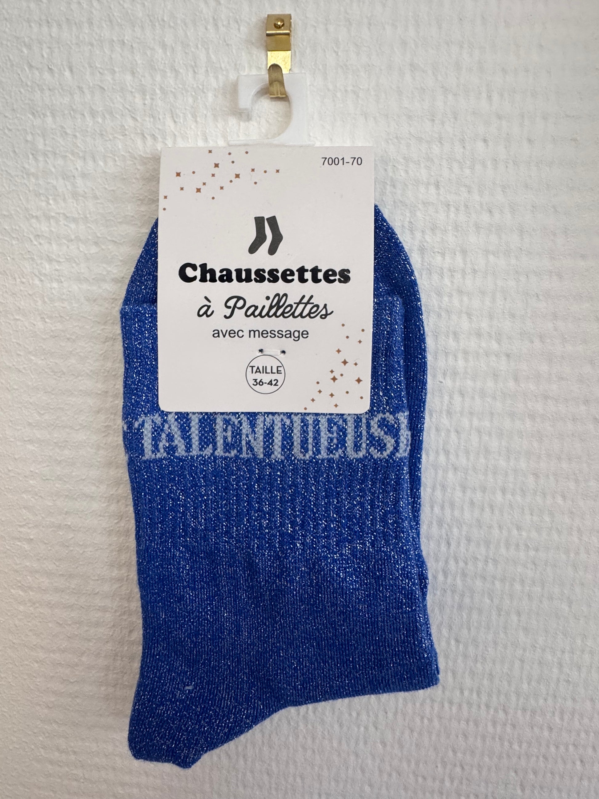 Chaussettes pailletées talentueuse