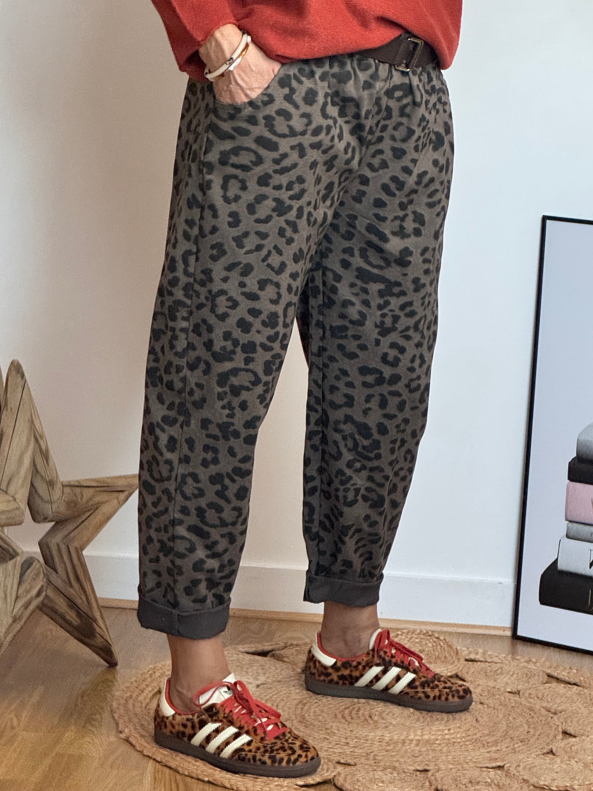 Pantalon Léo taupe TU 40/48