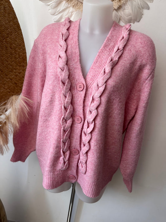 Gilet Juliette rose