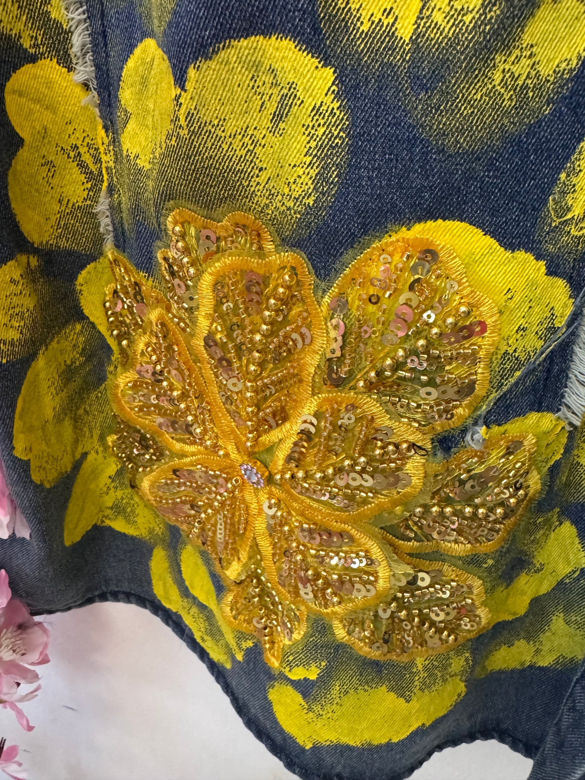 Chemise jeans Flowers