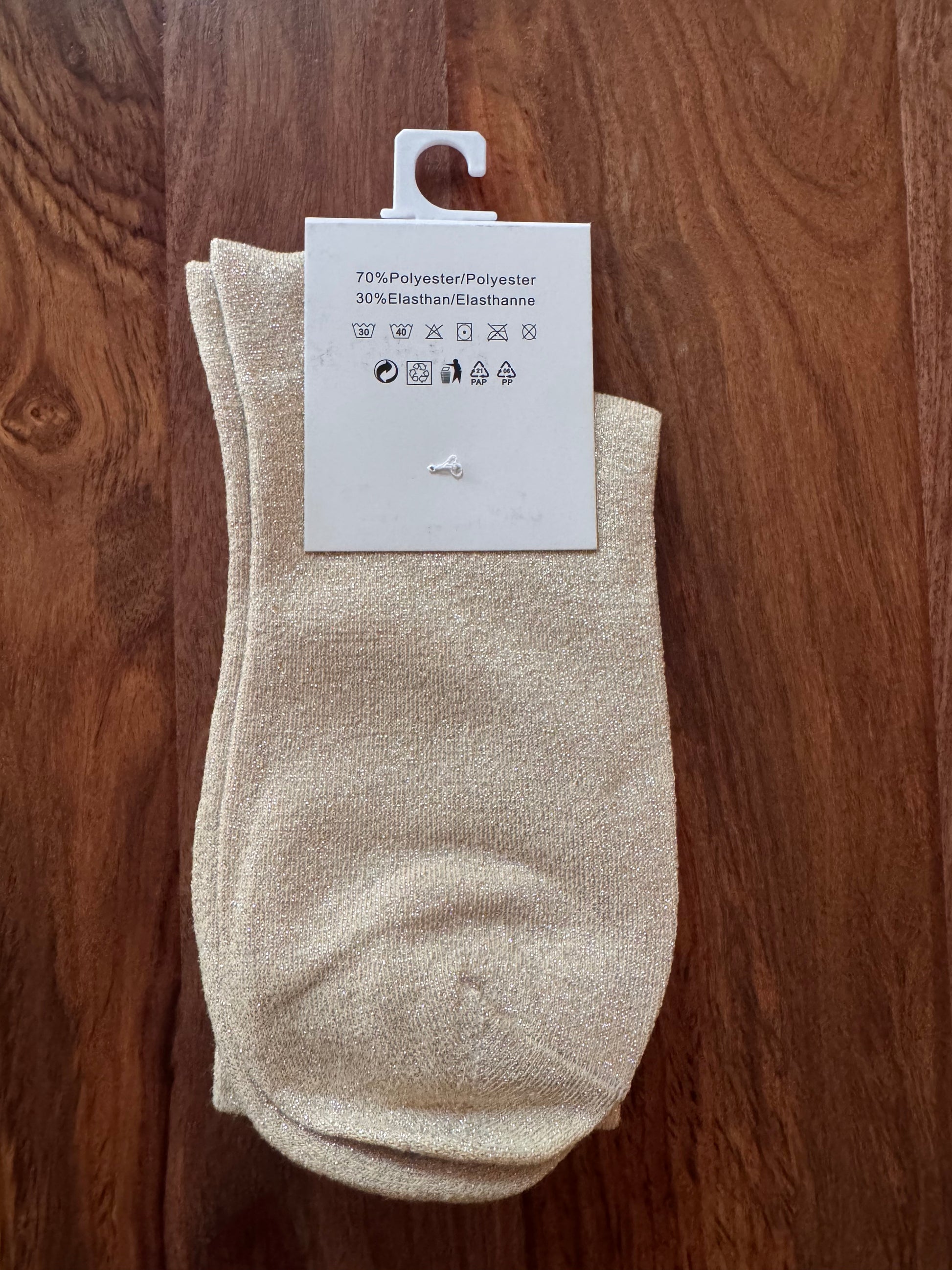 Chaussettes cœur brillantes 36/41