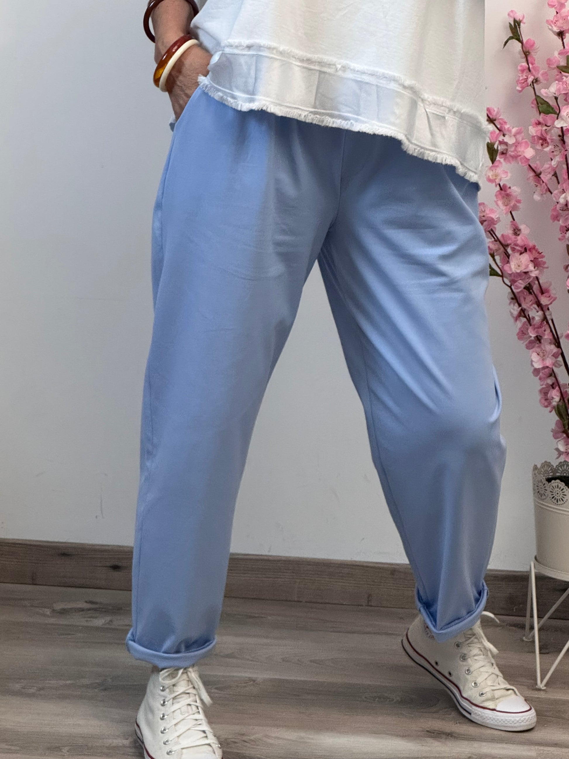 Pantalon Sacha bleu ciel TU 42/50