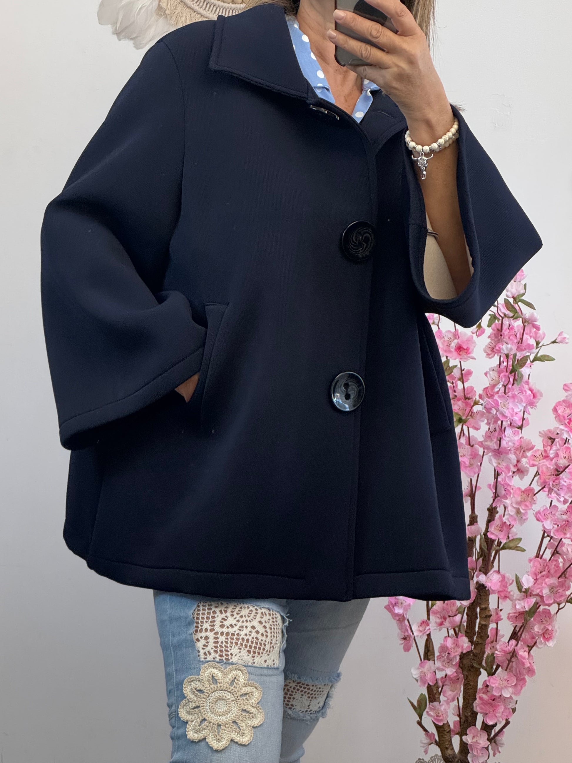 Veste évasée marine TU 42/48