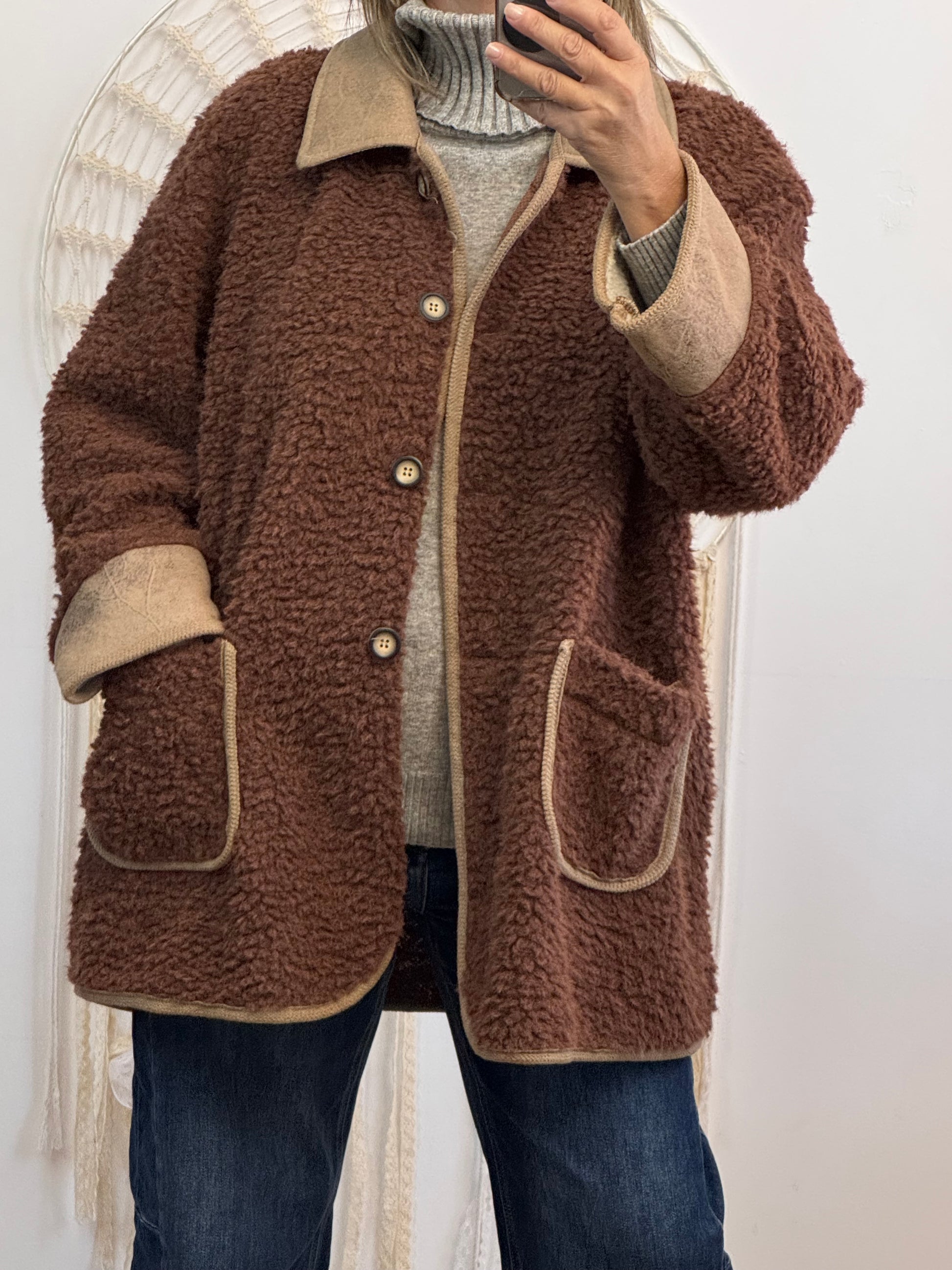 Veste épaisse marron TU 44/50