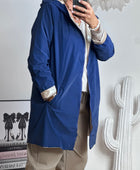 Veste coupe vent réversible marine /dorée