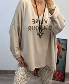 Pull beige vivre d’amour TU 40/50