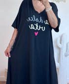 Robe teeshirt noire jolie forme