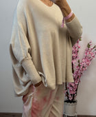 Pull oversize copine beige TU 40/54