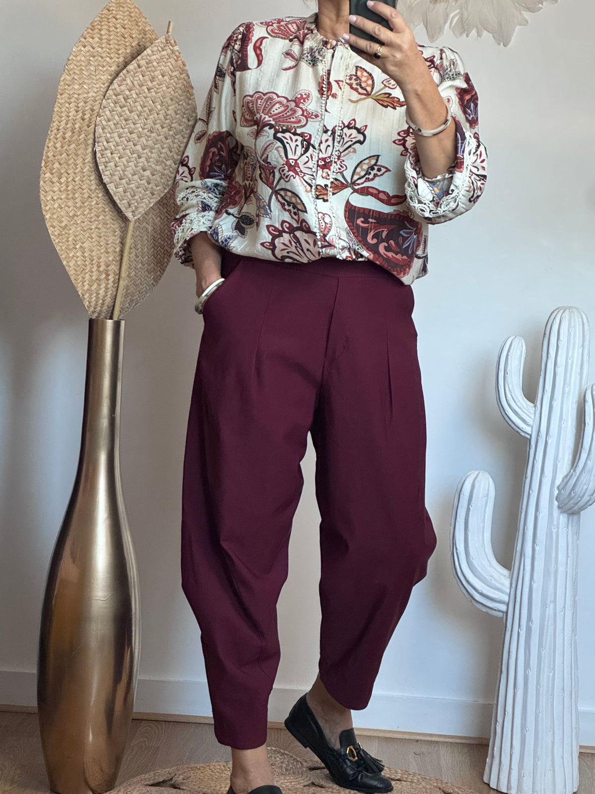 Pantalon Alexis Bordeaux