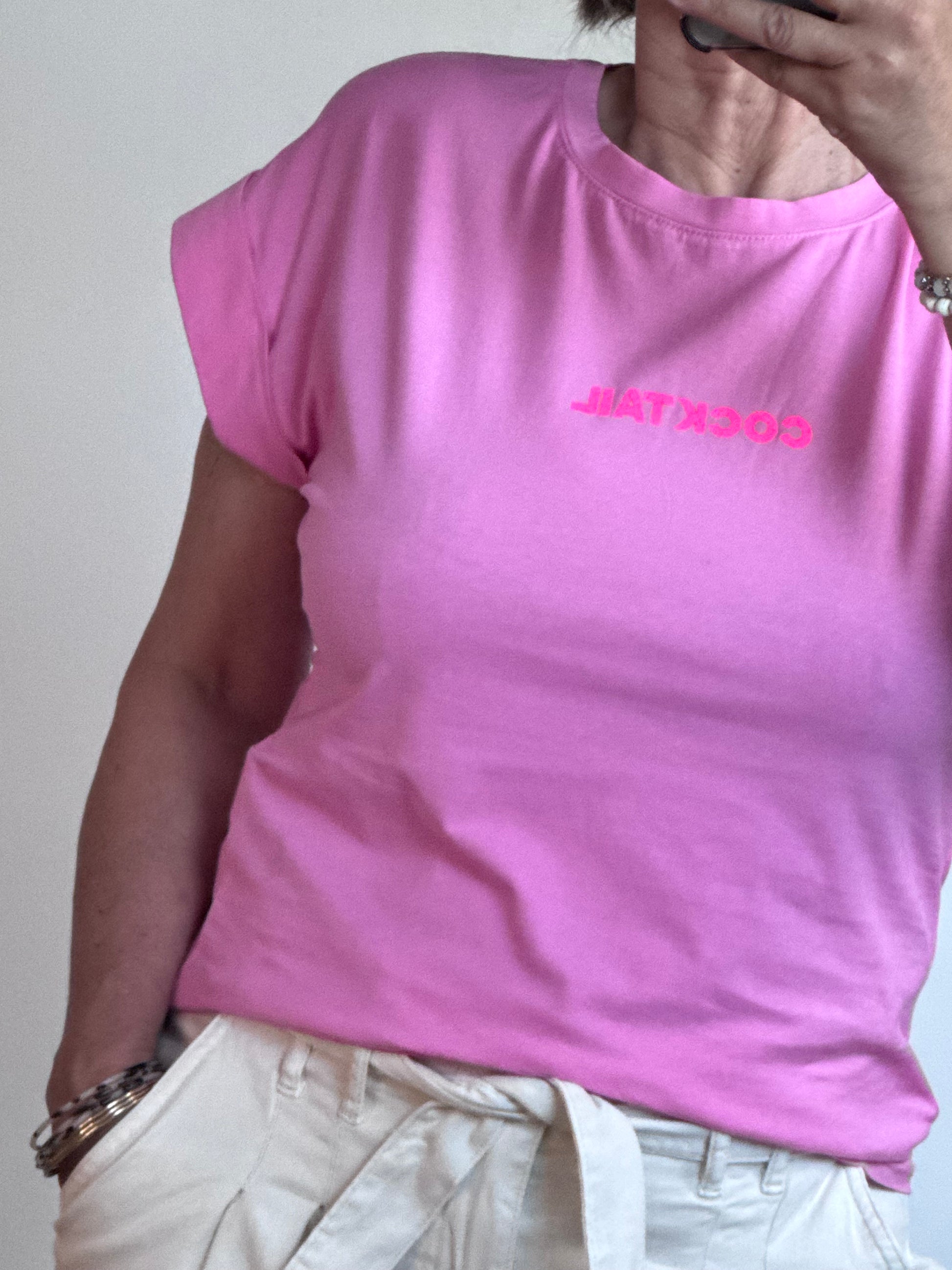 Teeshirt Cocktail rose