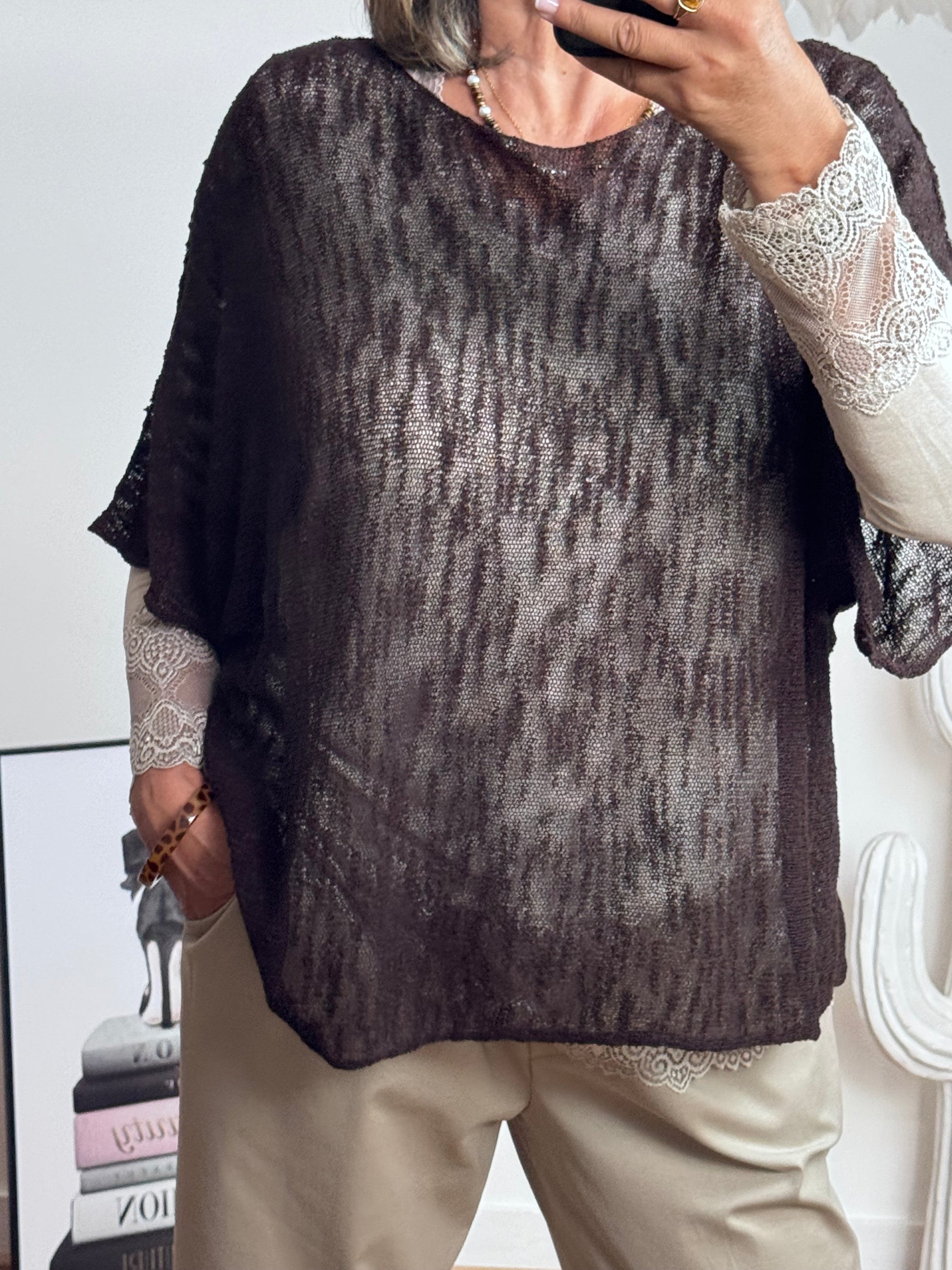 Pull Raphaël marron