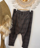 Pantalon saroual à carreaux