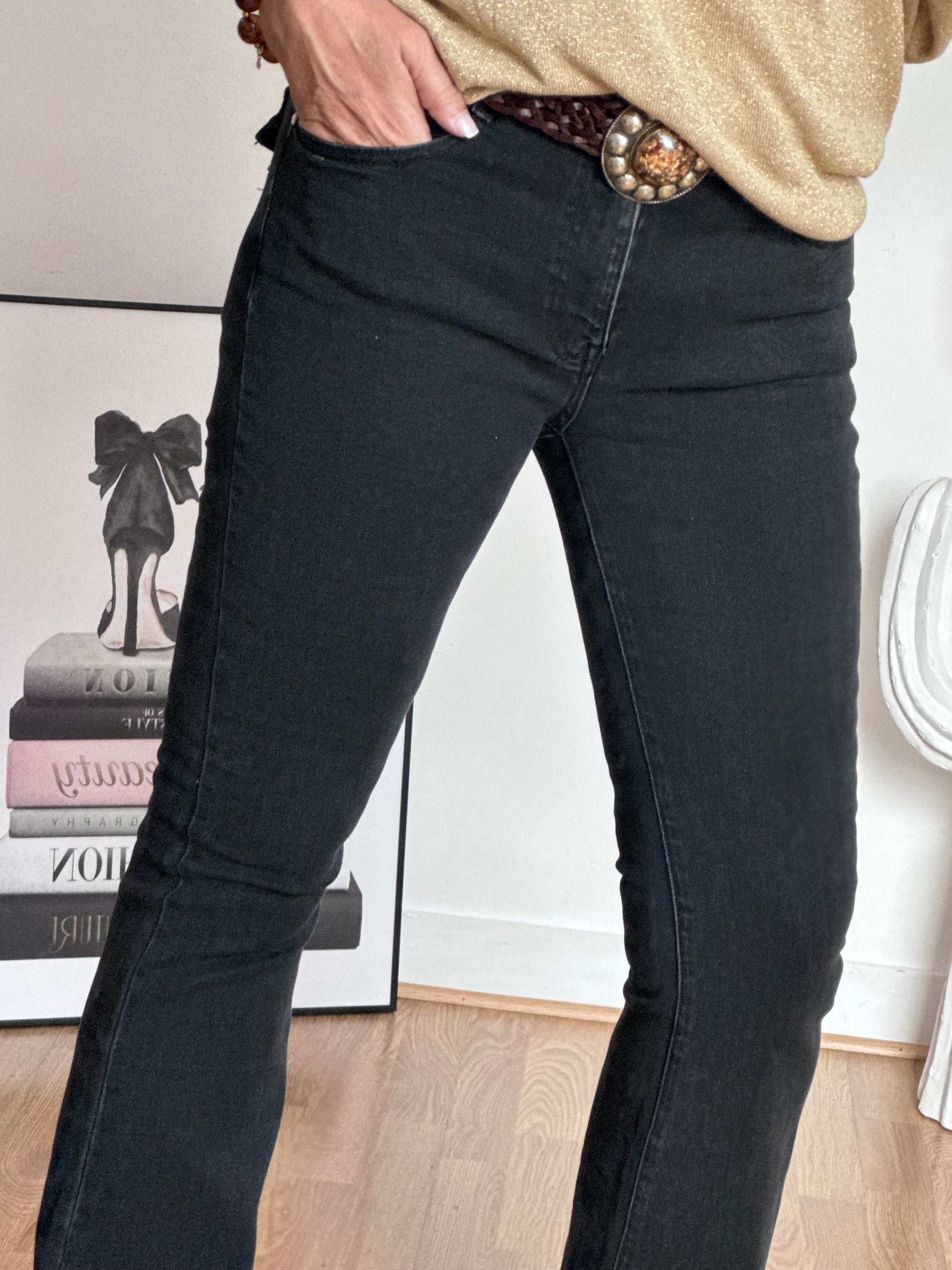 Jeans flare noir