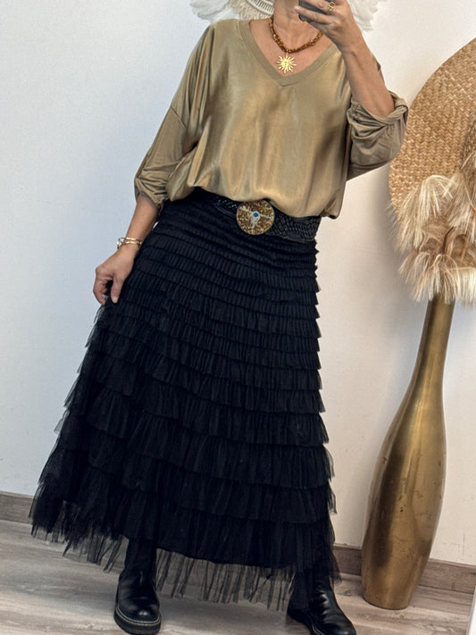 Jupe noire tulle