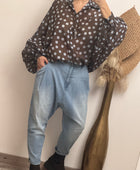 Jeans saroual bleu
