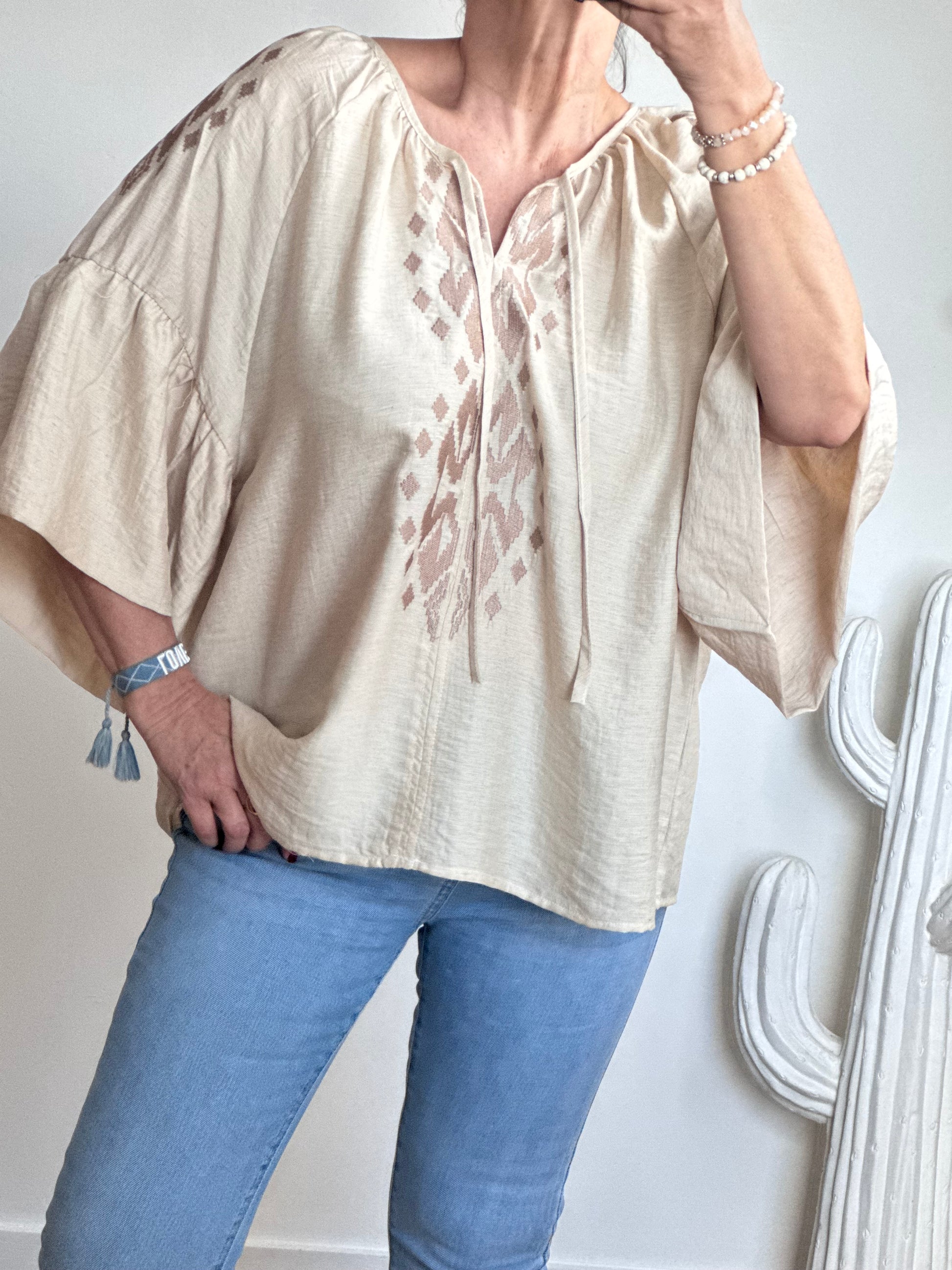 Blouse Elise beige