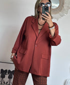 Veste blazer casuel terracotta TU 40/48