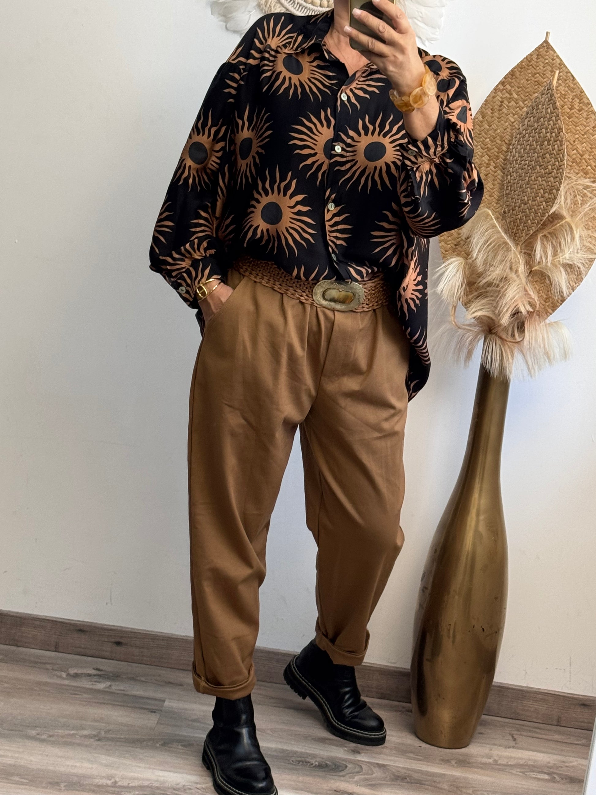 Chemisier soleil noir