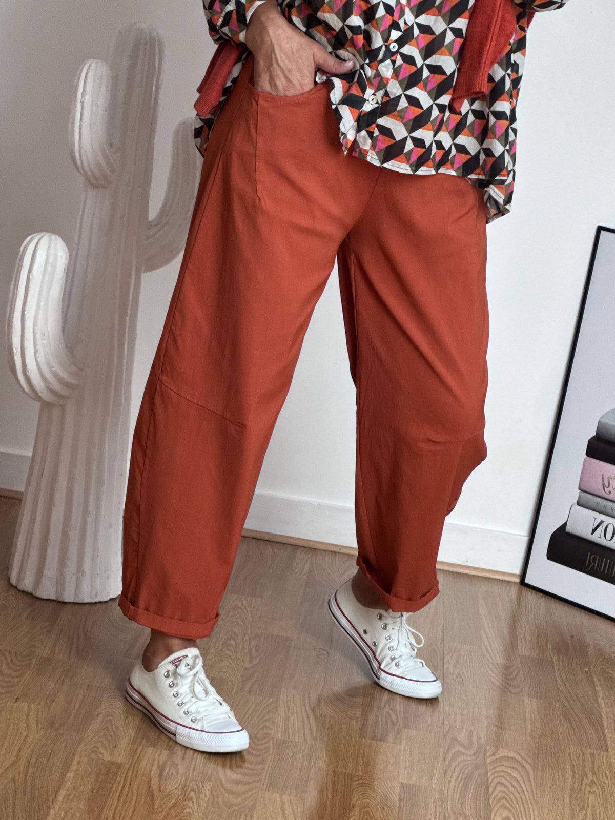 Pantalon Nino terracotta