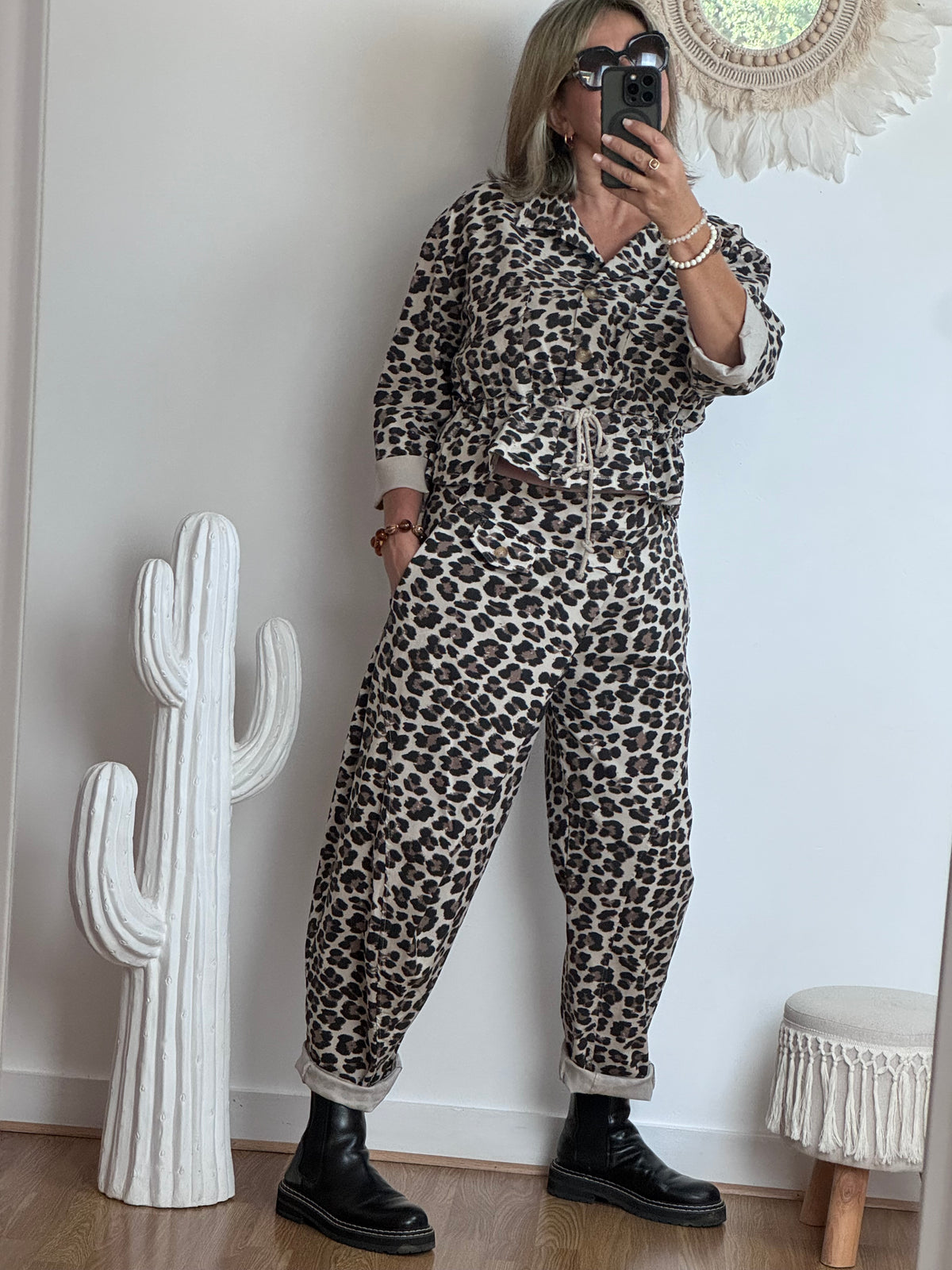 Pantalon Léo beige