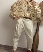 Pantalon baggy crème TU 38/46