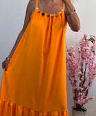 Robe longue Agathe orange