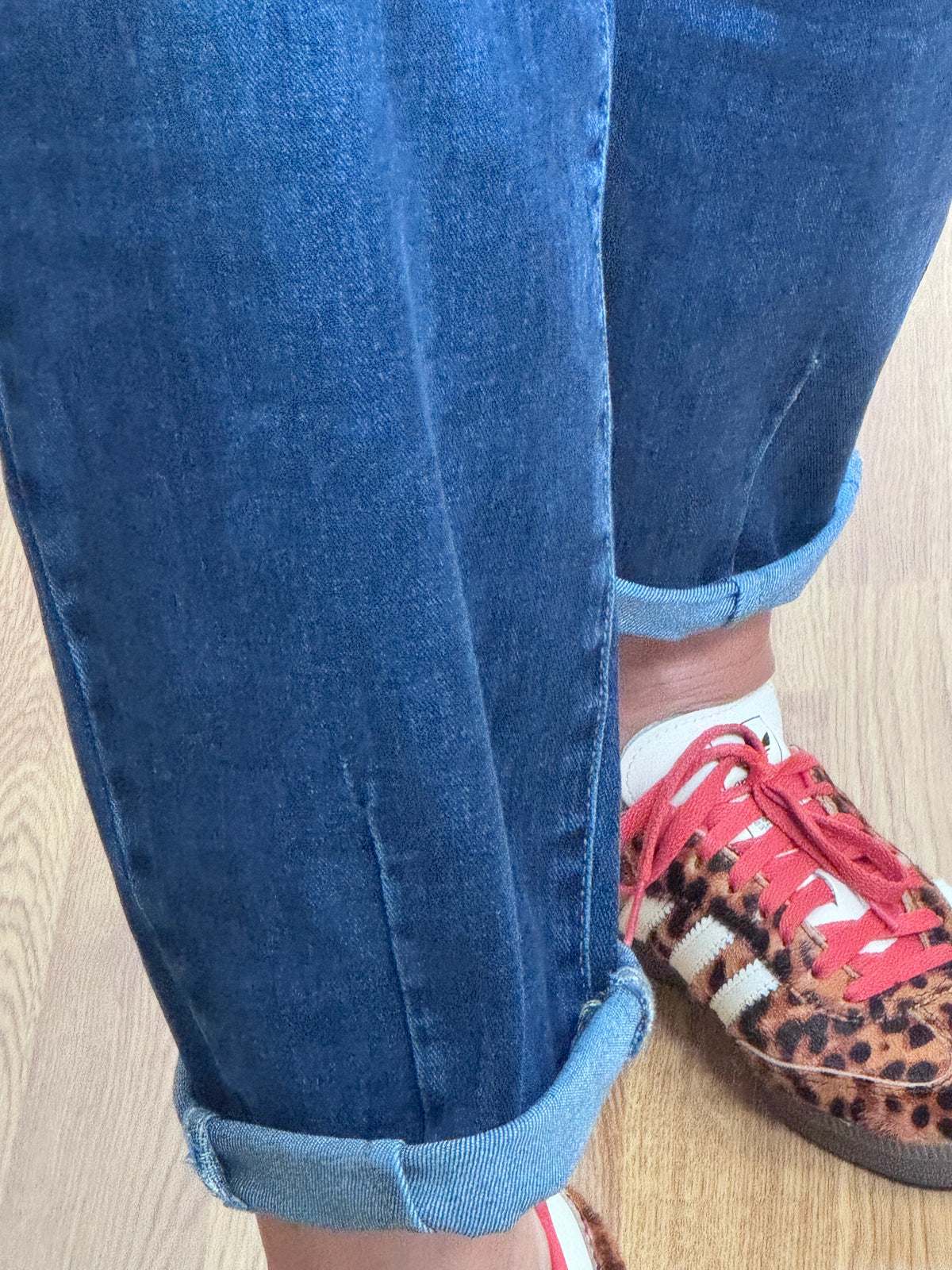 Jean barrel bleu denim