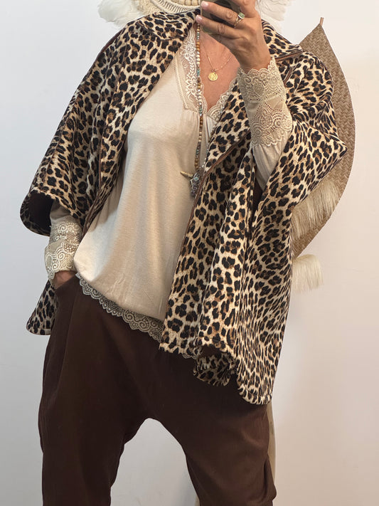 Veste poncho Léo
