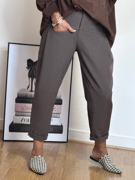 Pantalon Gabriel taupe TU 36/42
