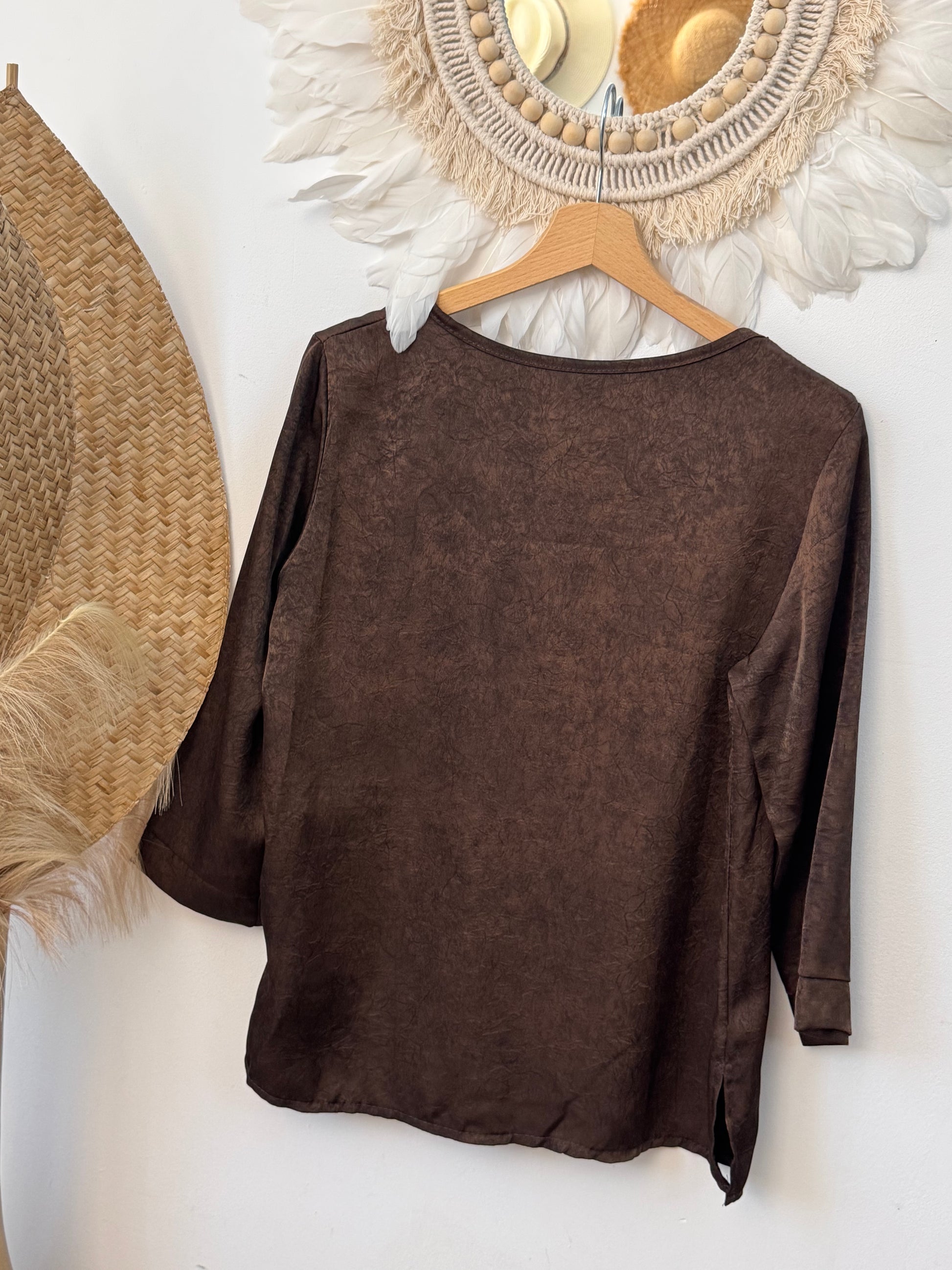 Blouse clémentine marron TU 38/44