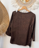 Blouse clémentine marron TU 38/44