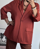 Veste blazer casuel terracotta TU 40/48