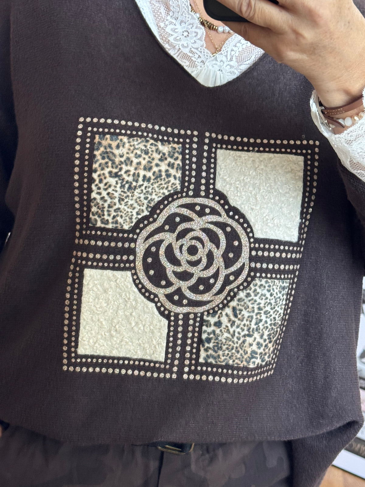 Pull Rosalia marron